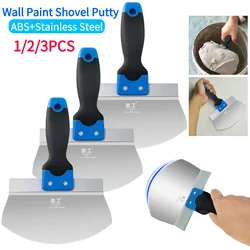 1/2/3Pcs Stainless Steel Wall Paint Plaster Shovel Putty Knife Scraper Blade Construction Tool Home Paint Feeder Filling Spatula