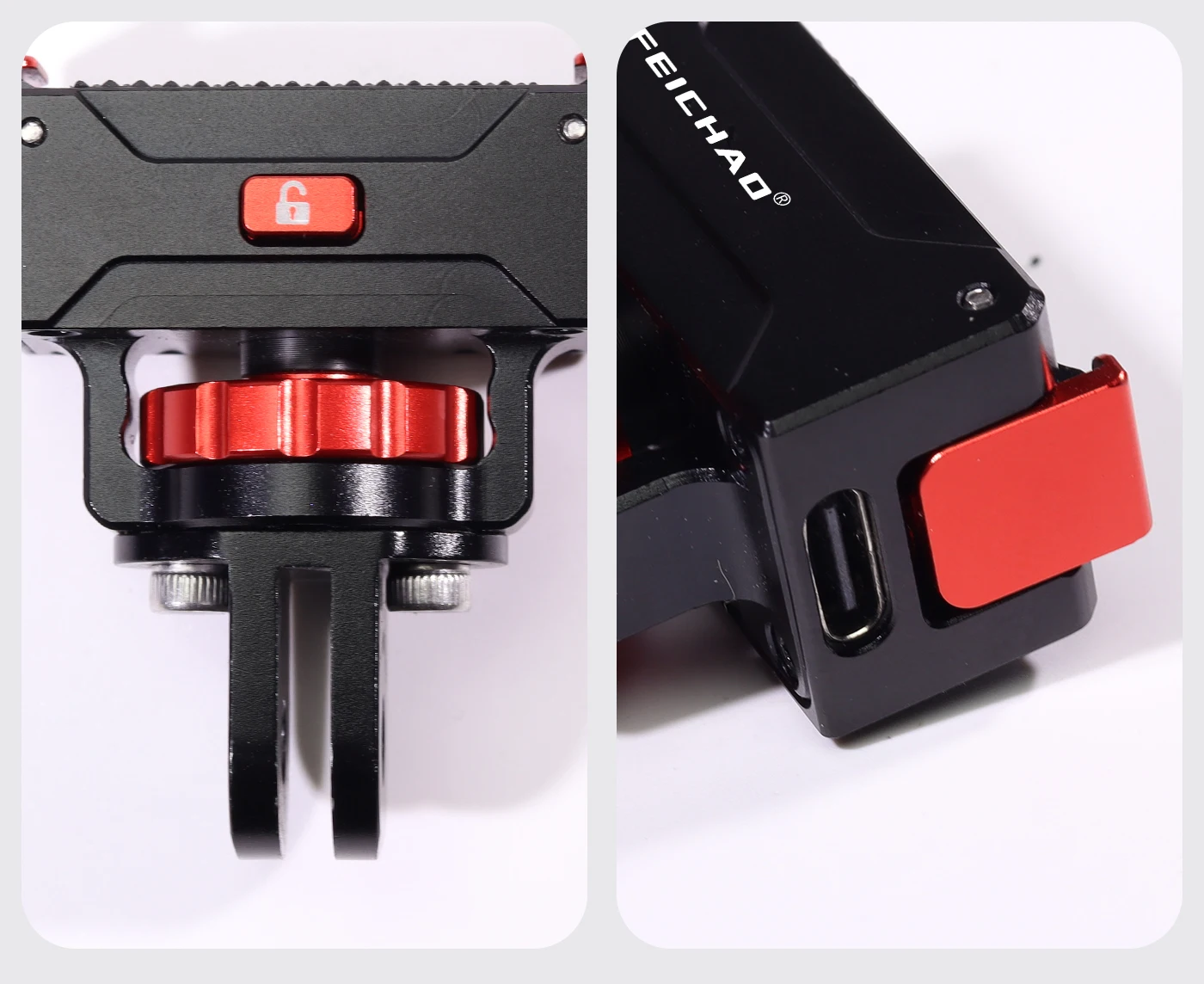 Schnellverschluss-Magnethalterung für DJI Osmo 360 Action-Kamera, Ladestation mit USB-C-Anschluss, 1/4 Zoll Stativ, Selfie-Stick, Motorradhalterung – Detail 1