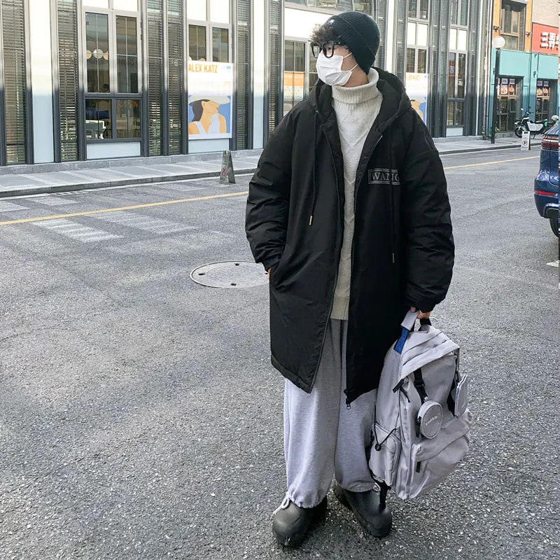 Chaqueta de plumón de pato para hombre y mujer, abrigo grueso y cálido con cuello de piel, Parka cortavientos con capucha, ropa de calle para