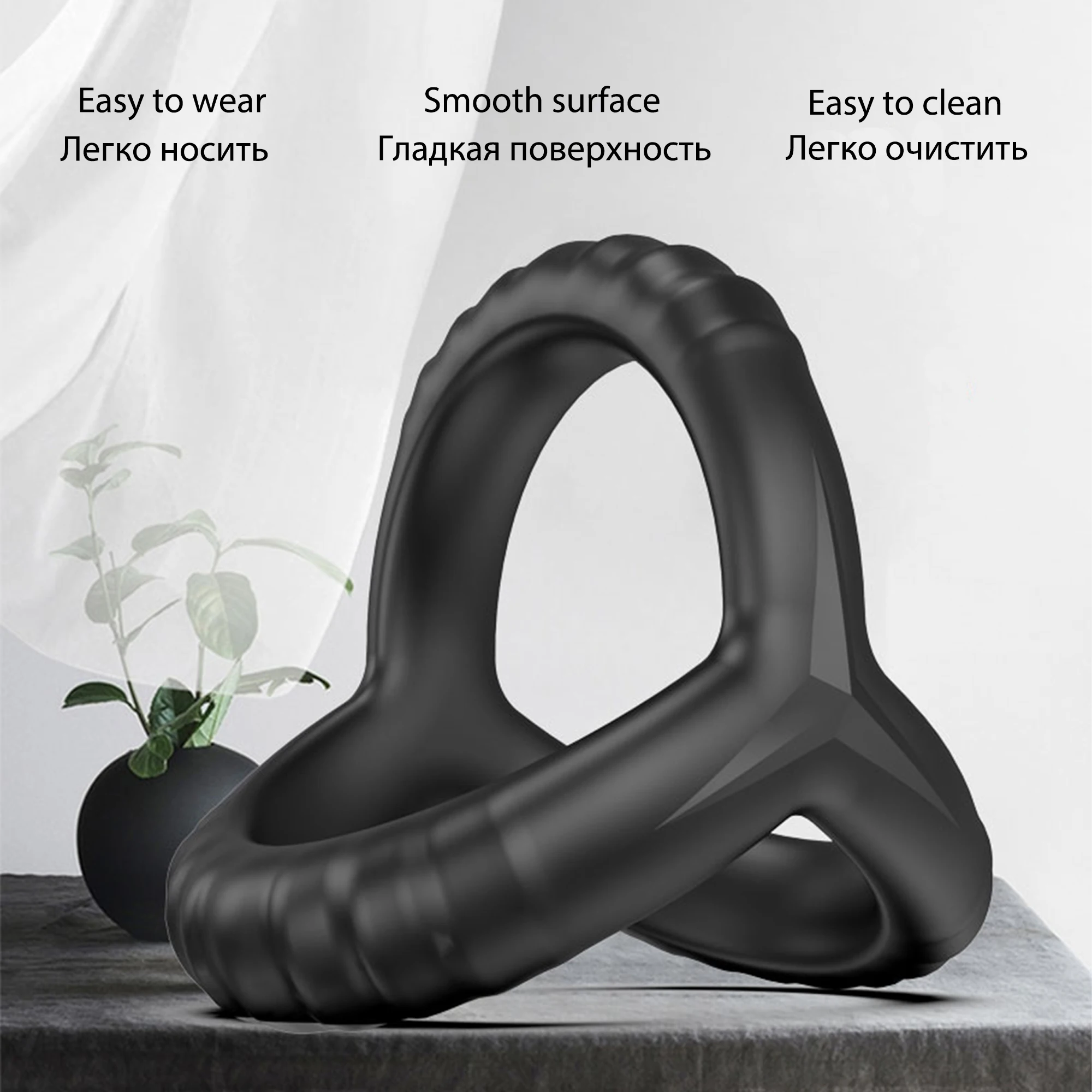 Reusable Penis Ring Silicone Semen Lock Ring Penis Enlargement Delayed Ejaculation Cock Sleeve Couple Sex Toys For Men Products