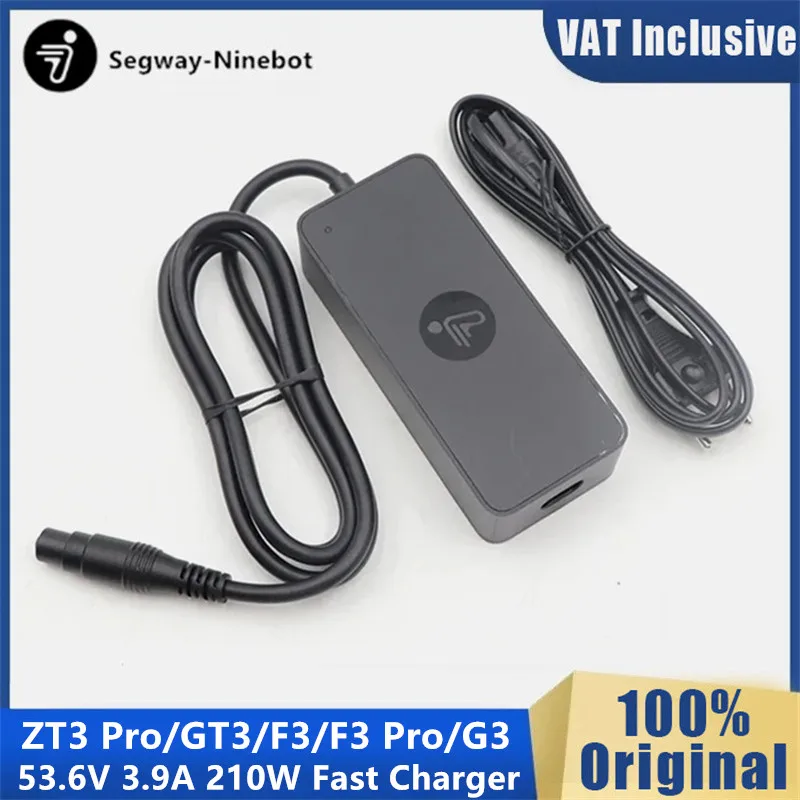 Chargeur rapide Original 210W 53.6V 3,9a, pour Ninebot de Segway ZT3 Pro/GT3/F3/F3 Pro/G3, adaptateur d'alimentation pour batterie de Scooter �lectrique, Stock ue