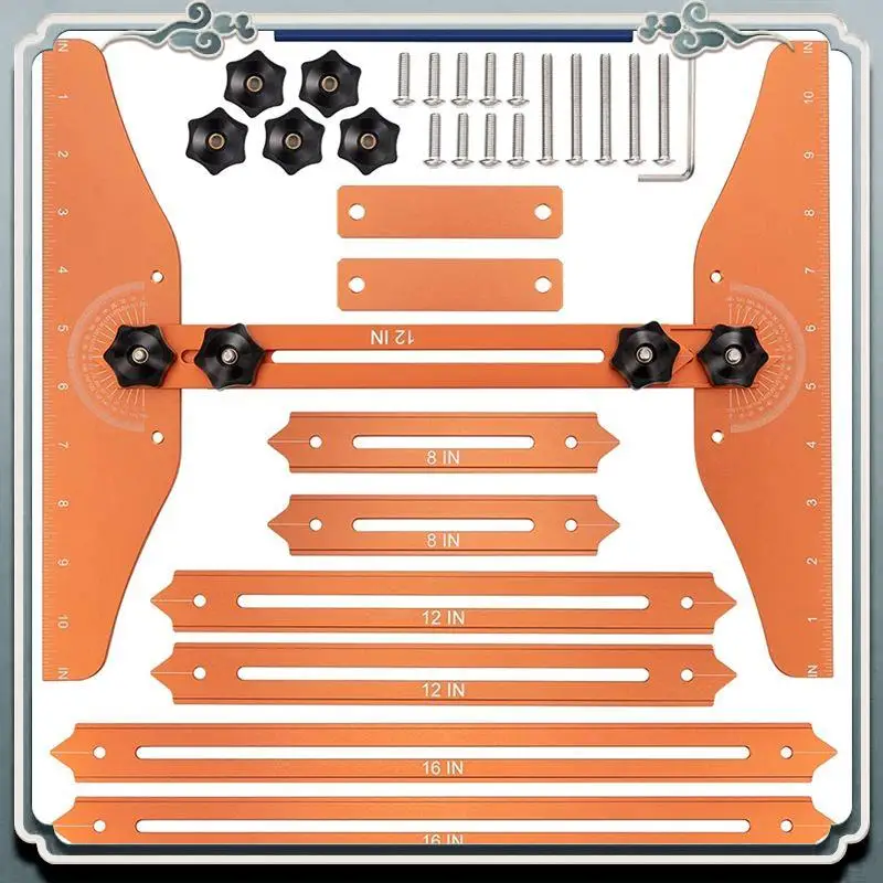 

AC76-1Set Stair Tread Template Tool Solid Metal Stairs Jig For Accurately Measuring Angle And Length,For Stairs,Risers,Partition