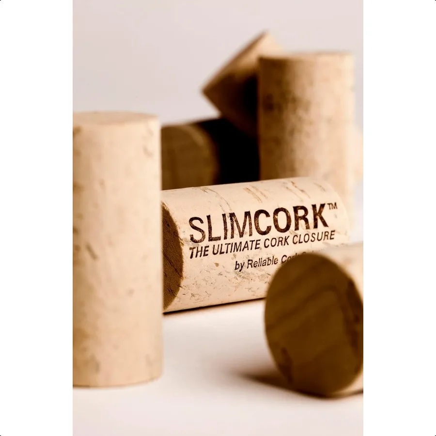 100 فلين نبيذ طبيعي # 9 44 × 24 15 16 بوصة قطرها 1 3 4 بوصة طول (R) حاصل على براءة اختراع (غير فلين متكتل) للشيخوخة المناسبة المصنوعة في #6