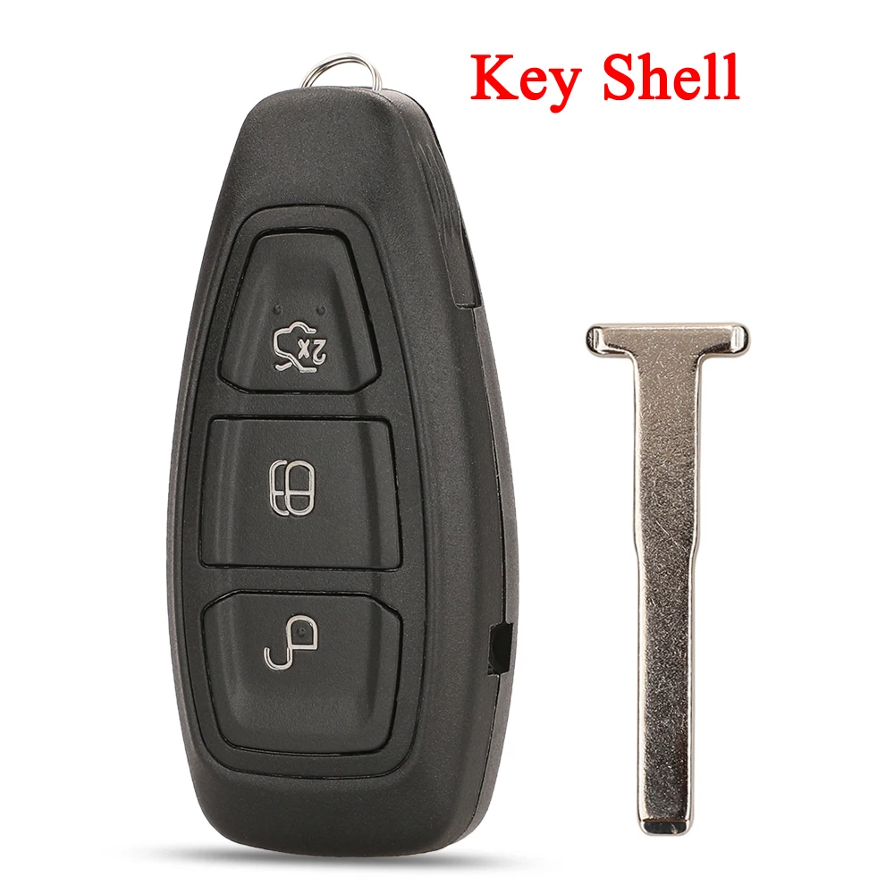 jinyuqin 3 Buttons Remote Smart Key Case for Ford Focus C-Max Mondeo Kuga Fiesta Focus Titanium FOB Keys Shell Replacement