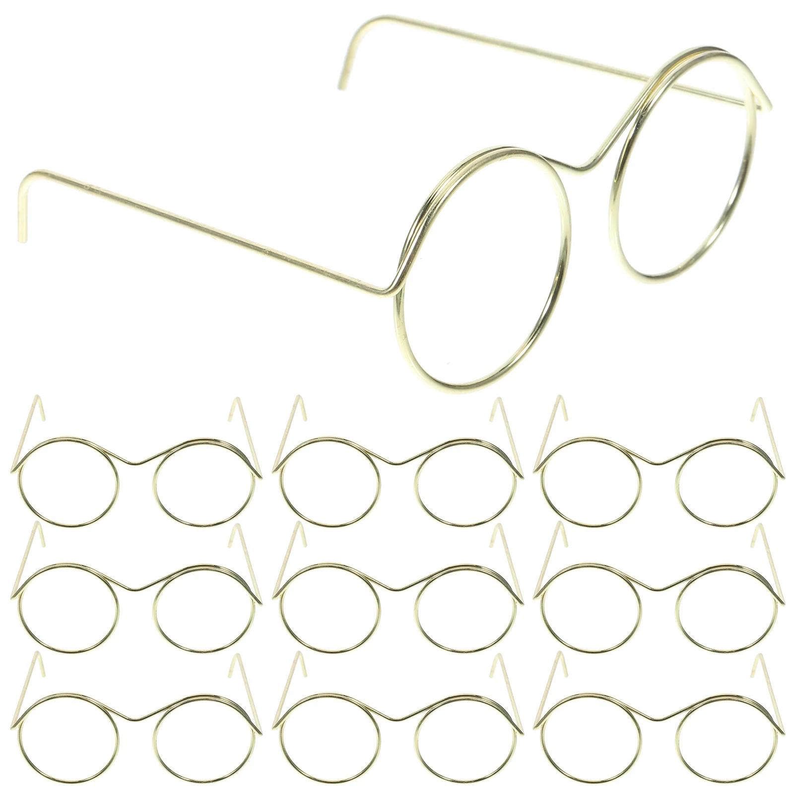 10 Pcs Glasses Party Eyeglasses Miniature Baby Sunglasses Bulk for Crafts Clothing