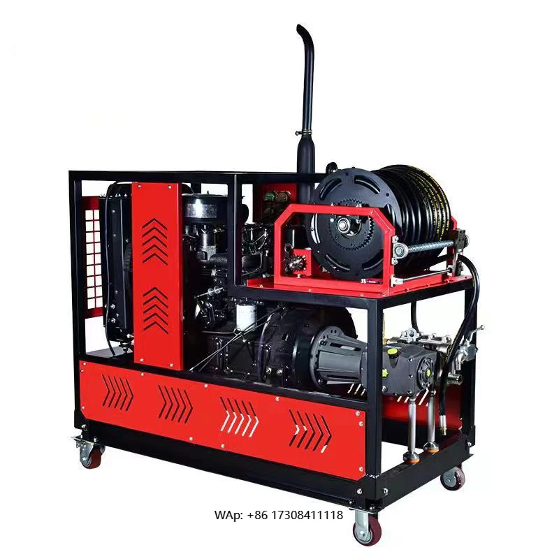 LC Automatic Four-cylinder High-pressure Pipe Dredge with Remote Control Can Clean up to 40 Inches of Pipe