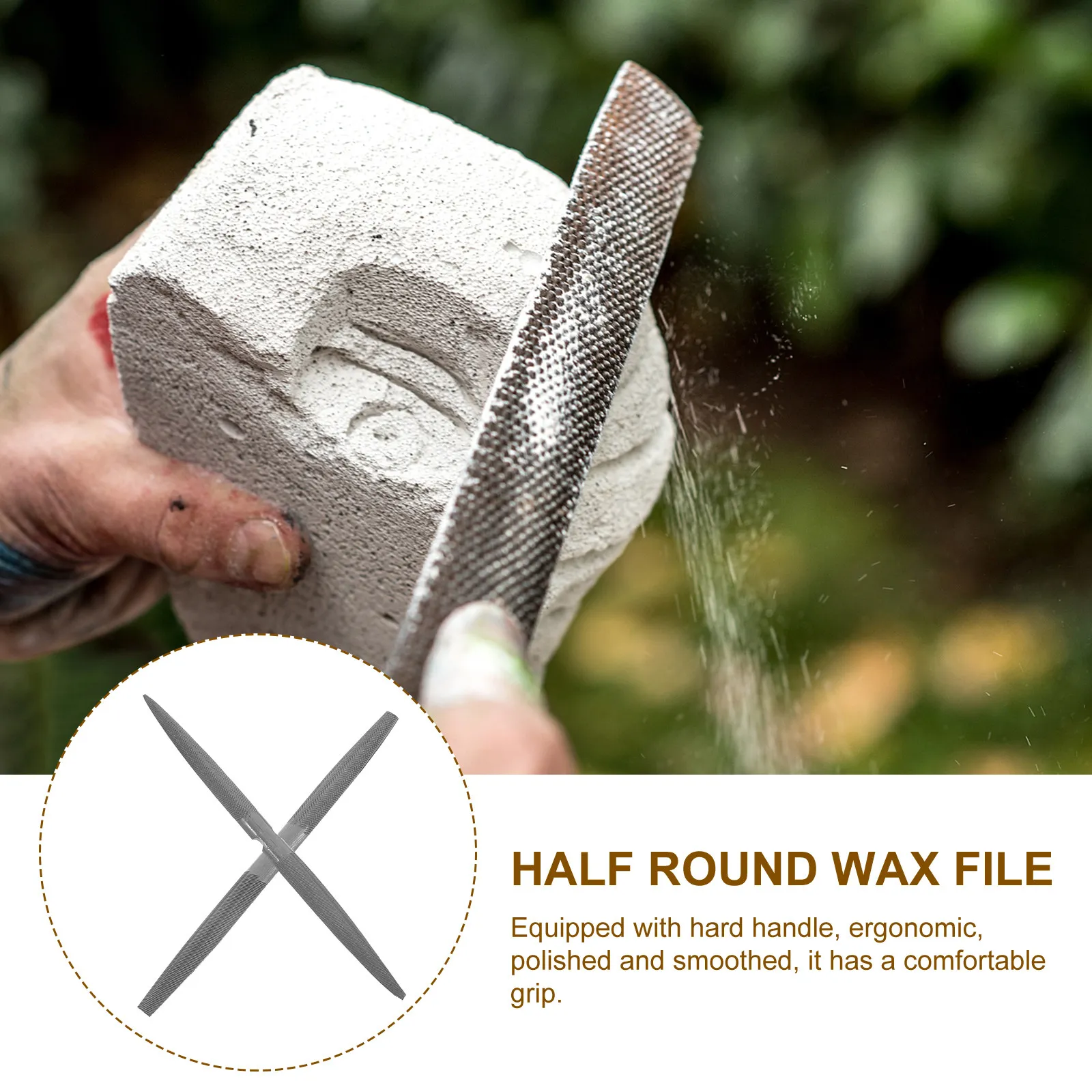 2Pcs Double-Ended Half-Round W - đánh giá và giá Woodworking Files