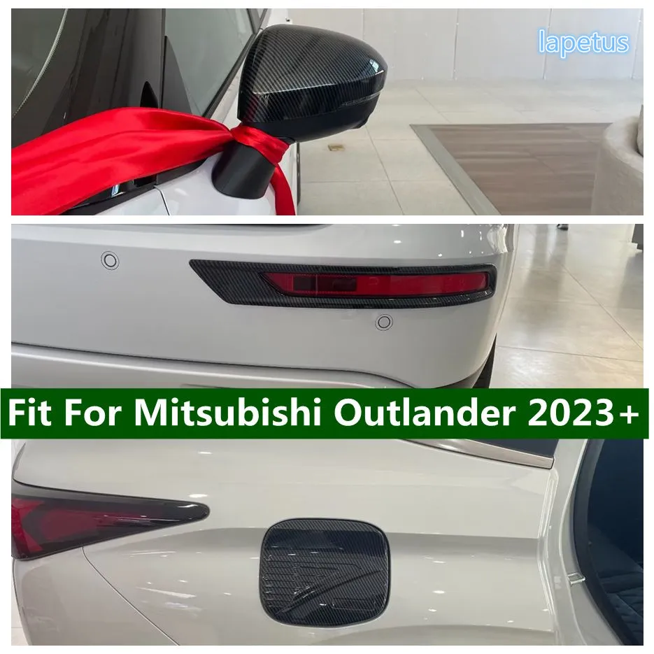 

Outer Rearview Mirror / Front Fog Bumper Light Lamp / Oil Gas Tank Cap Cover Trim For Mitsubishi Outlander 2023 2024 Accessories