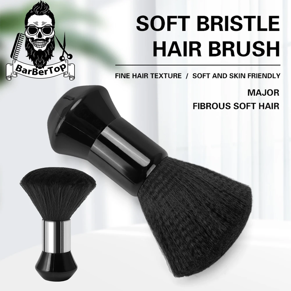 

Professional Hairdresser Sweep Neck Brushs Face Dust Cosmetic Brush Salon Hairdressing Broken Hair Sweeping Barbershop Supplies