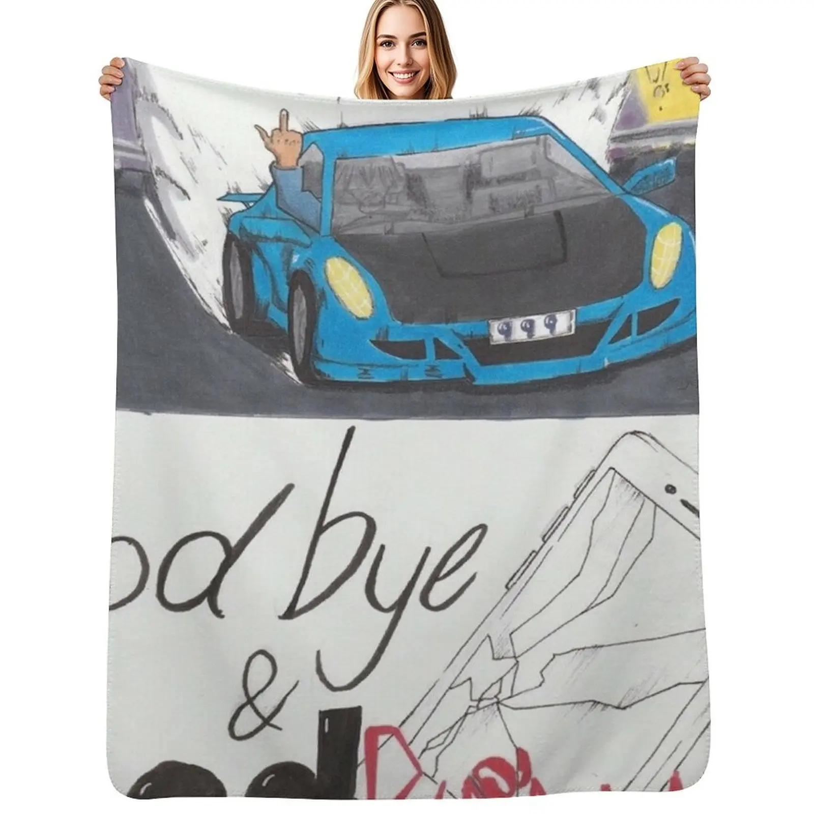 

Good bye and good riddance Throw Blanket Foldable Soft Warm Blanket for Outdoor Use