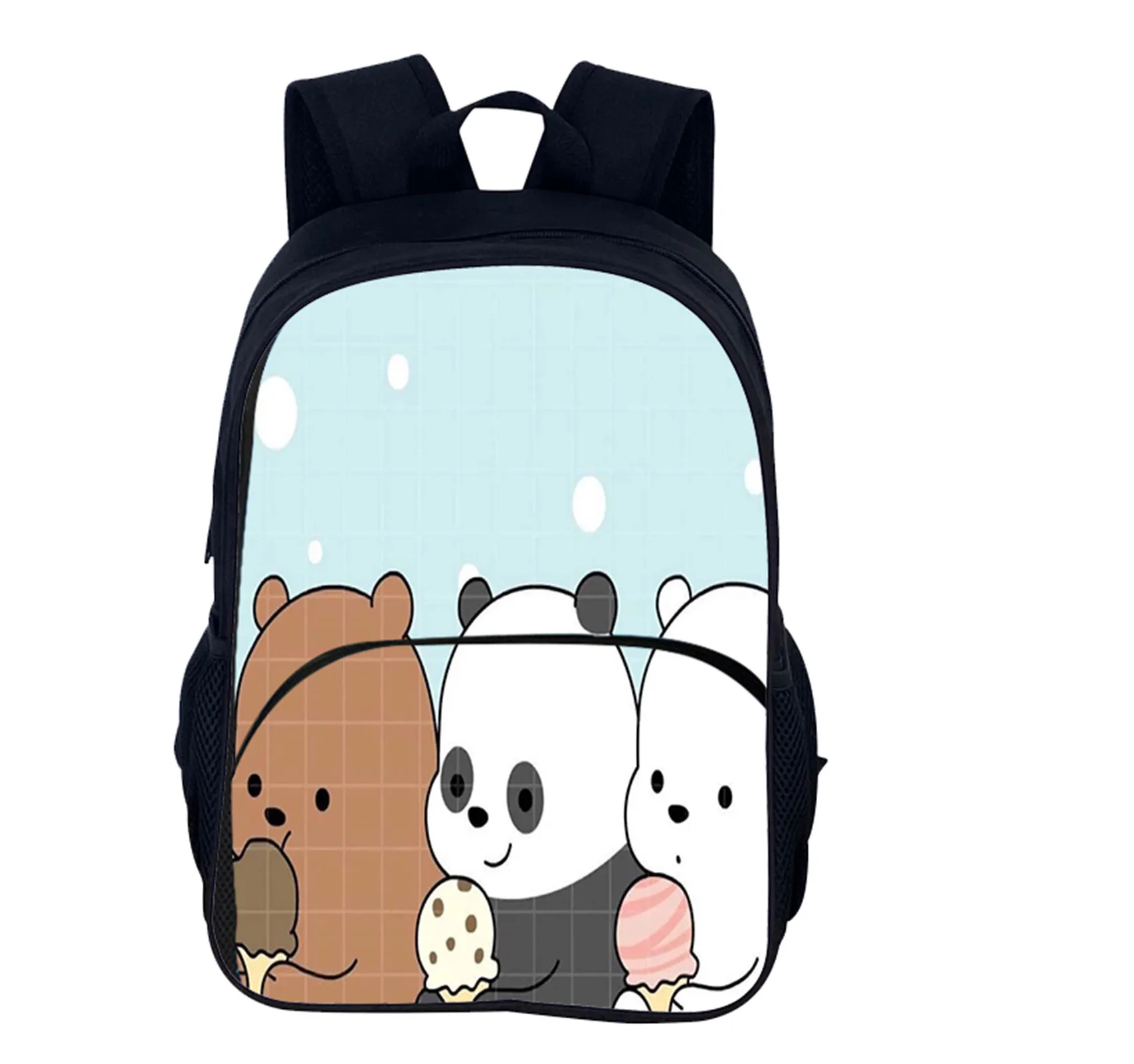 

Student We Bare Bears Fashion Daypack-Cartoon Waterproof Knapsack-Multifunction Backpack for Little Kid