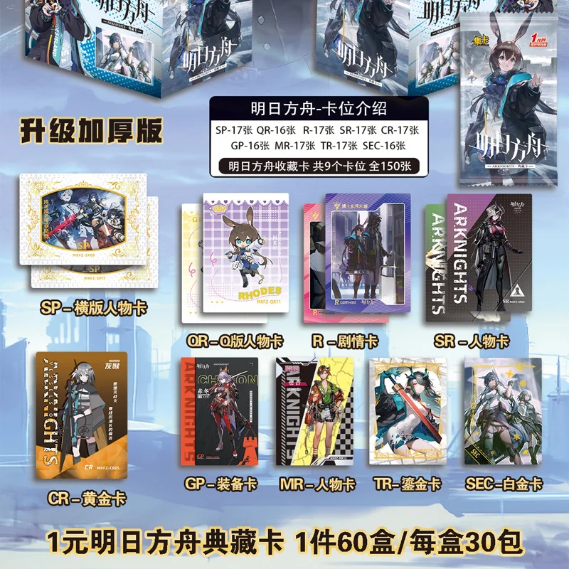 

Arknights 1YUAN Newest Card Hobby Game Collection Card Box Doujin Booster Box Spicy Art Card Toy Gifts
