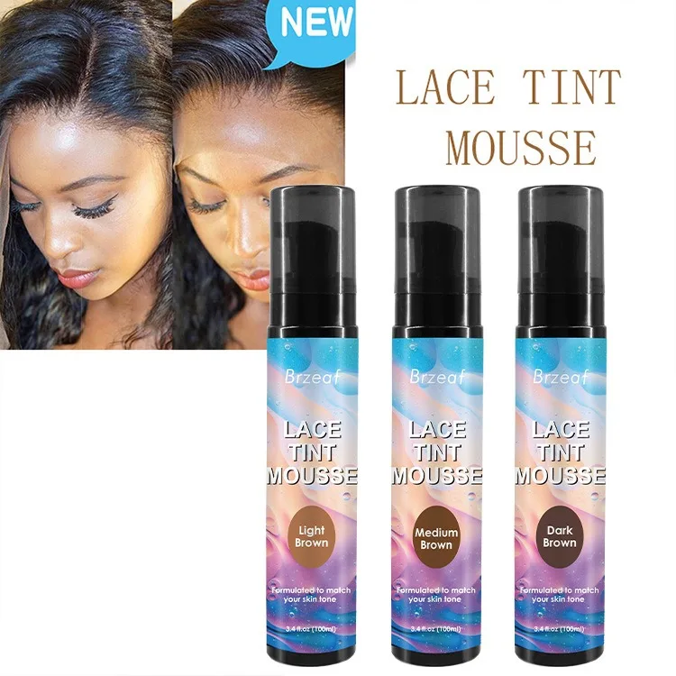 

100ml Lace Tint Spray For Lace Wigs Dark/Middle/Light Brown Lace Tint Spray For Closures, Wigs And Closure Front 100Ml