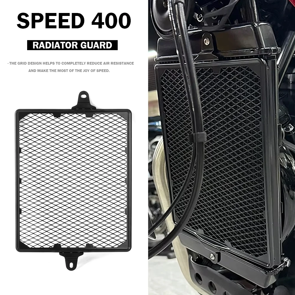 

For Speed 400 SPEED 400 Speed400 2024 2025 New Motorcycle Accessories Radiator Guard Grille Oil Cooler Cover Protector