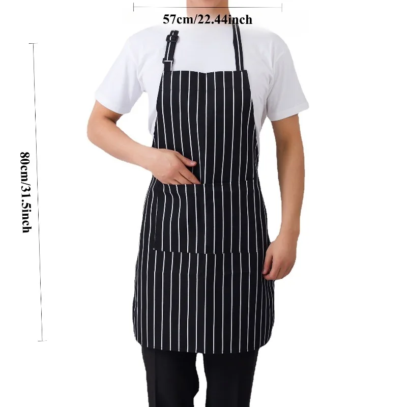 

Unisex Neck Hanging Apron for Hotel Restaurant Coffee Shop Catering Work Uniform Durable
