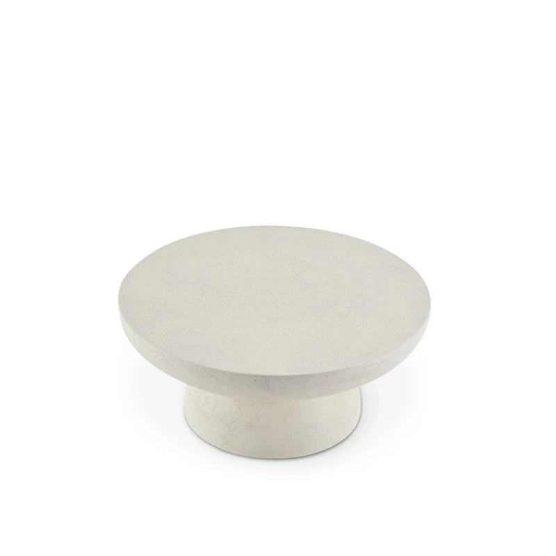 

Italian minimalist designer marble, round edge coffee table, Nordic wabi-sabi creative, living room studio, mushroom side table