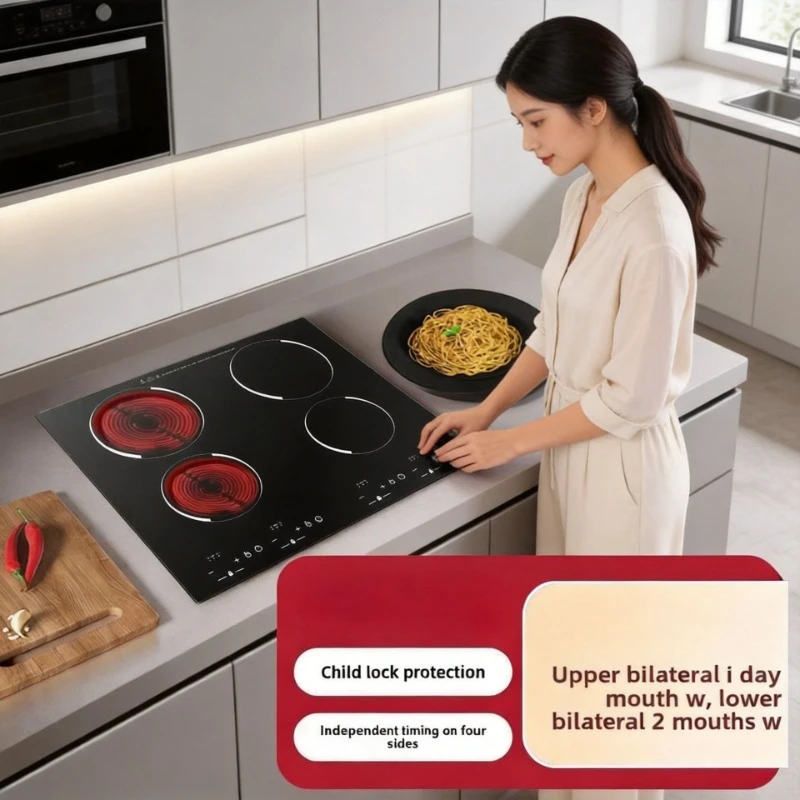 Multi-functional Double Head Electric Cooker High Power Three Four Eyes Ceramic Induction Cooktop For Home Commercial Use