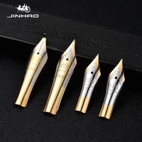 JinHao Nib X450  750 159 5# 6# 26mm 35mm 2 pcs Hero Yong Sheng Majohn Fountain Pen Universal Replace 18KGP M, 0.38mm F, EF Tip