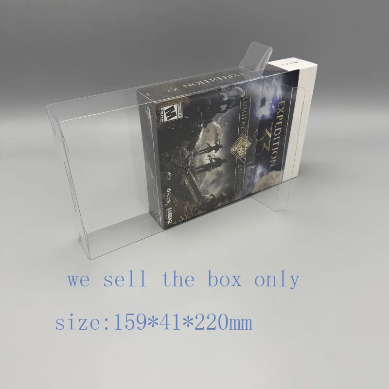Estuche Protector Rígido Transparente para PS5 US Clair Obscur: Expedition 33 Lumière Edition Steelbook, Caja de Exhibición Acrílica de Ajuste Perfecto
