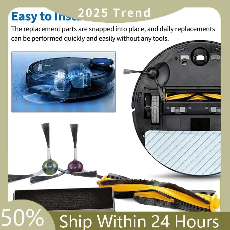 ل ECOVACS Deebot T9 AIVI T8 AIVI N8 Pro سلسلة جهاز آلي لتنظيف الأتربة فرشاة جانبية فرشاة رئيسية تصفية استبدال أجزاء الملحقات