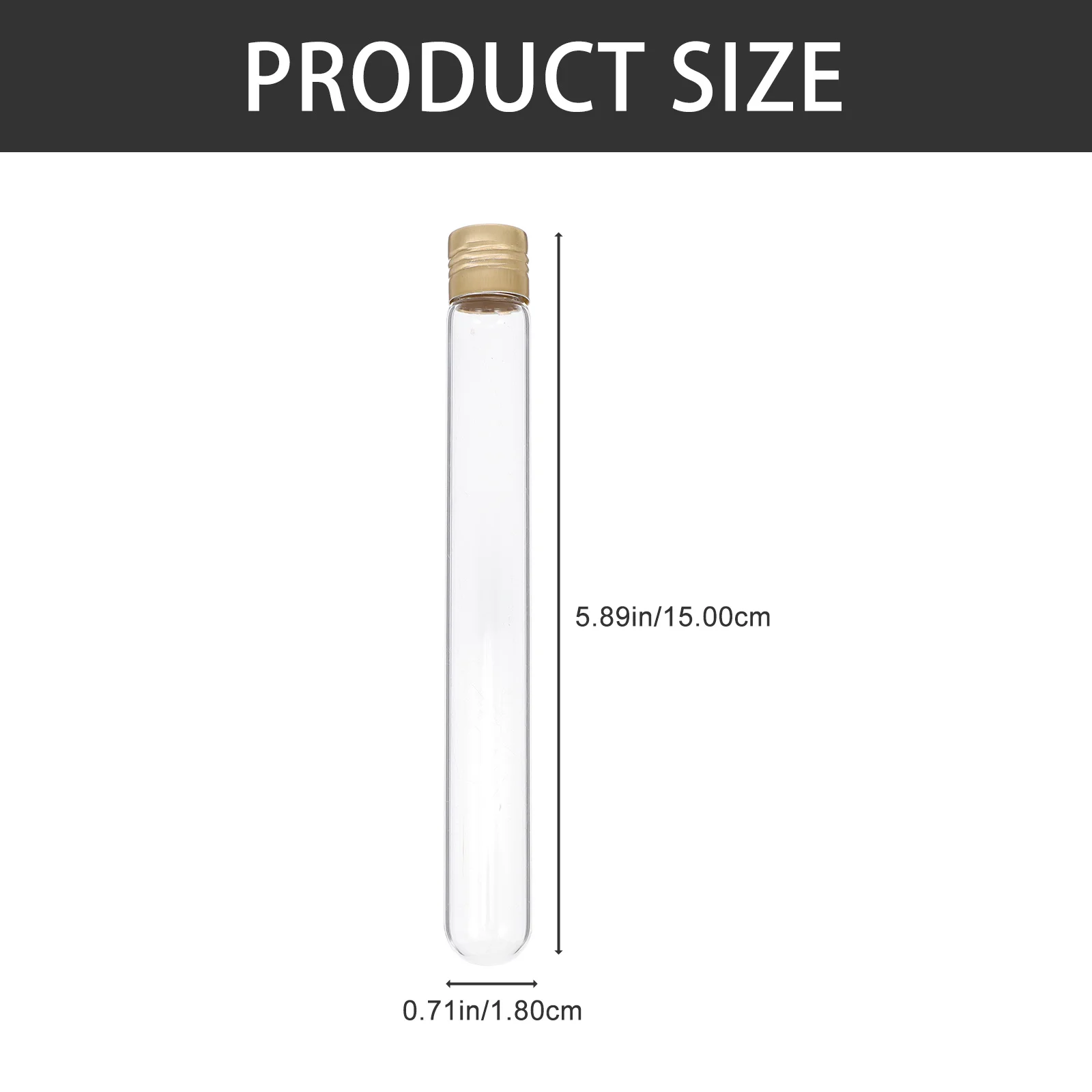 5Pcs Spiral Screw Cap Sample Tubes High-Grade Glass Testing Tubes for Medical Blood Sample Collection Sampling Tube