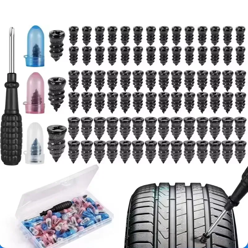 Universal Vacuum Car Tyre Repair Rubber Nail Tire Repair Nail Rubber Screw Screw Tools In Tubeless Plug Accessories Kit Rep