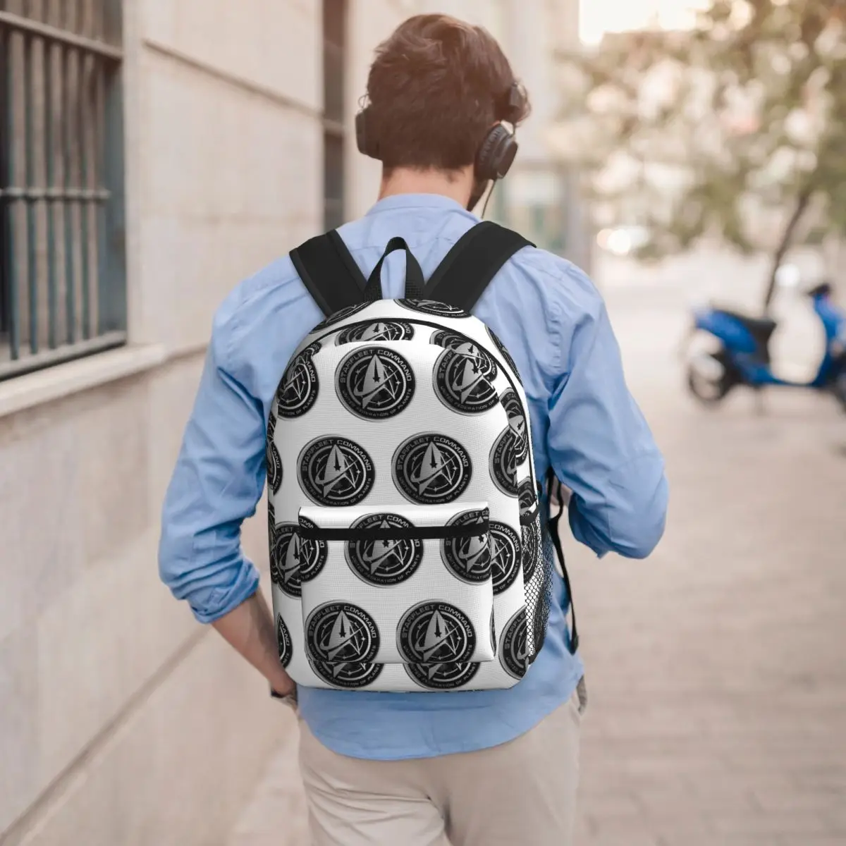 Star Treks Science Fiction TV Series Student Backpack School Bag Hiking Travel Daypack for Boys Girls Bookbag Shoulder Bags