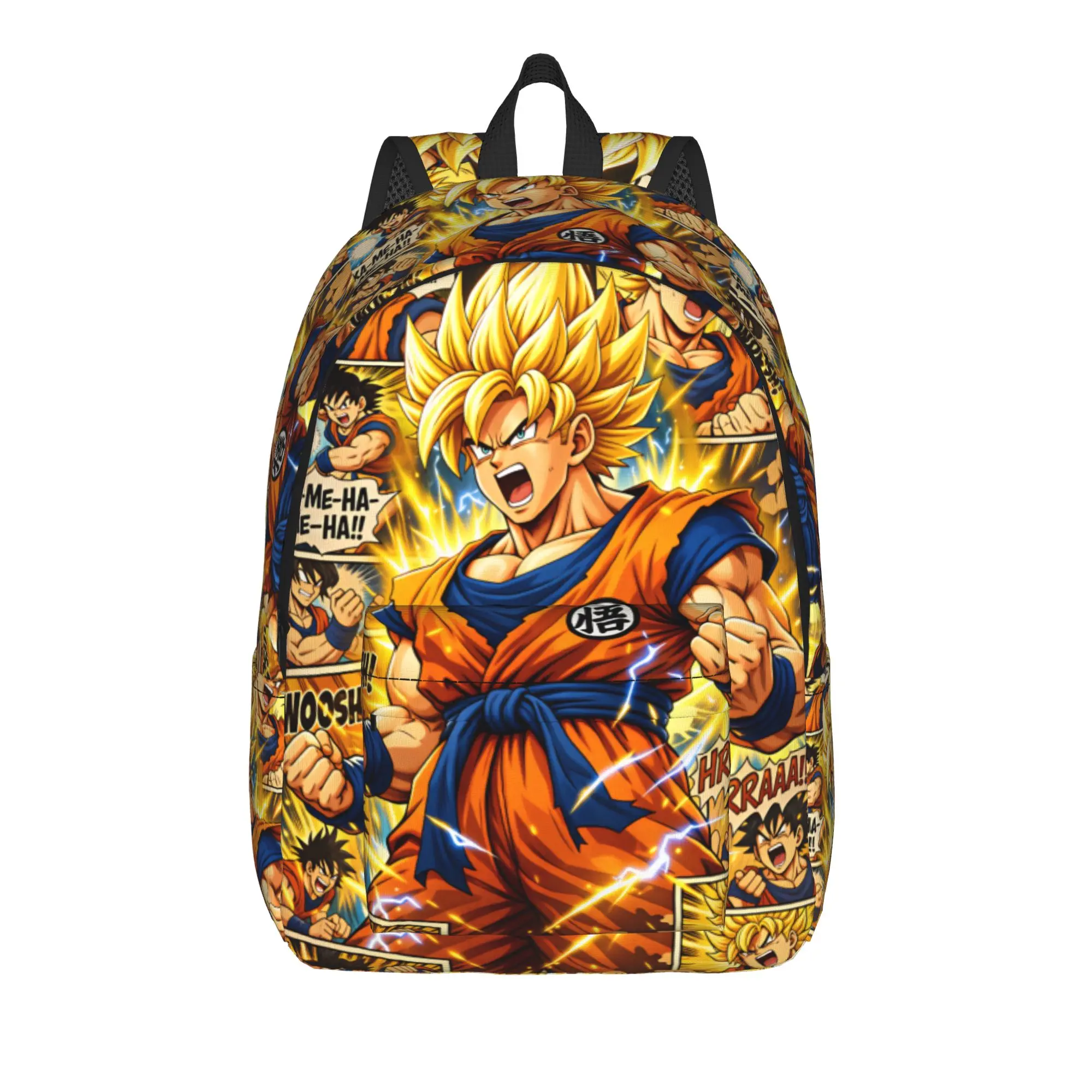 Dragons Balls Backpack Son Goku Streetwear Backpacks Youth Daily Large High School Bags Colorful Rucksack