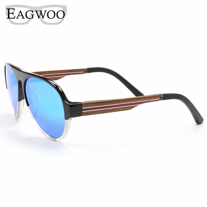 

Ebony Wooden Sunglasses Wood Fashion Full Rim Glasses Fashion Sunglasses Mirror Lenses