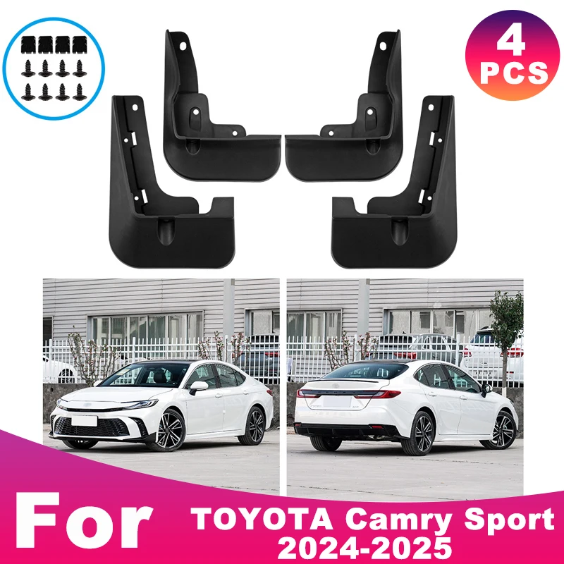 

For TOYOTA Camry Sport 2024-2025 Automotive Tire Mudguard Waterproof Prevent Mud Splashing Car Mud Flaps 4pcs Accessories