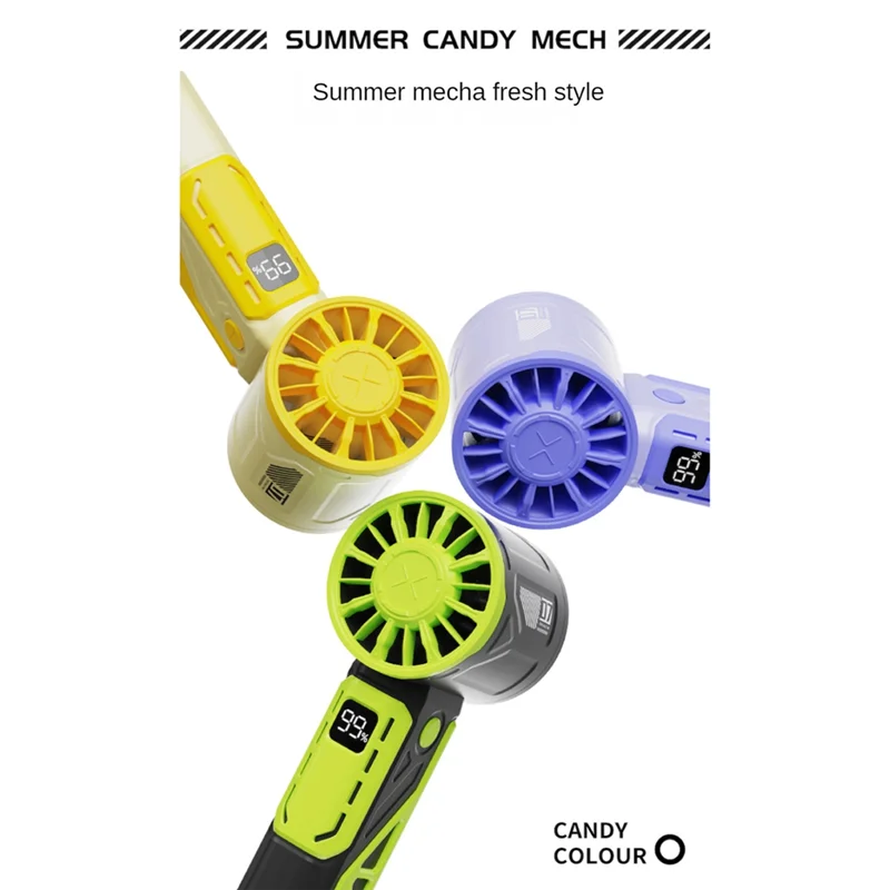 Ingenious-Handheld Turbo Fan 100 Speed Adjustable Outdoor Portable High Speed Fan Fast Cooling Fan Silent Fan For Work And Study