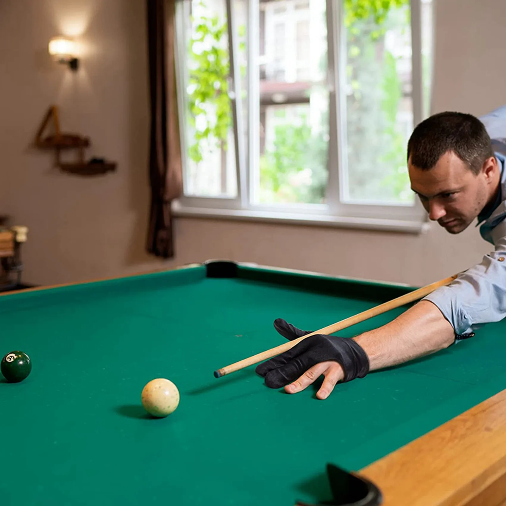 

44 шт., бильярдные перчатки, 3 пальца, кий, шутер, перчатки для бассейна, спортивные перчатки для женщин и мужчин, как для левой и правой руки, черный-B60B