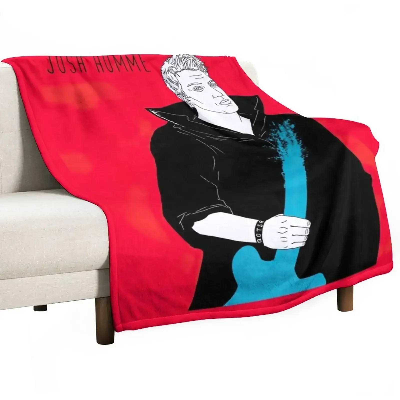 Queens of the stone age T-Shirts a song for the dead Poster qotsa Sticker Throw Blanket Nap Retros Bed linens Blankets