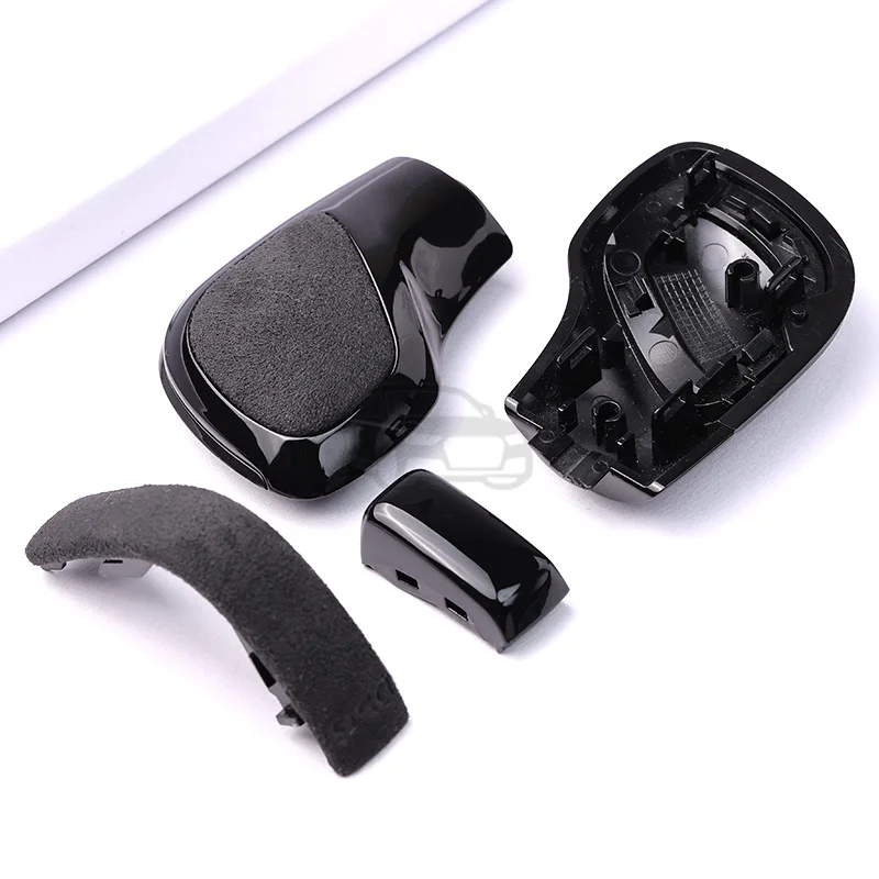 Para Volkswagen Golf 6 7 R GTI Passat B7 B8 CC R20 Jetta MK6 GLI accesorios de coche perilla de cambio cubierta lateral de engranaje logotipo DSG adecuado