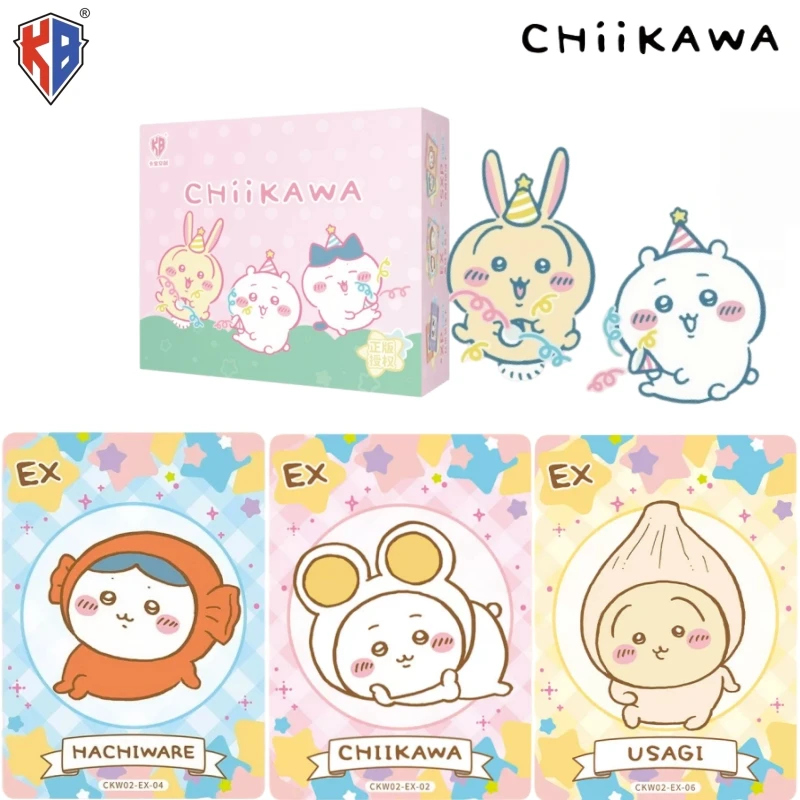 KA BAO Chiikawa Joyful Time Series Booster Pack Collectible Trading Cards Anime Character Hobby Collectible Merchandise Gift