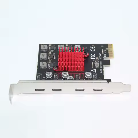 PCIE USB 3.1 GEN2 Type-E Expansion Card,10Gbps PCI Express 3.0 1X to 20Pin Front Panel Type C Connector for Windows 10/8