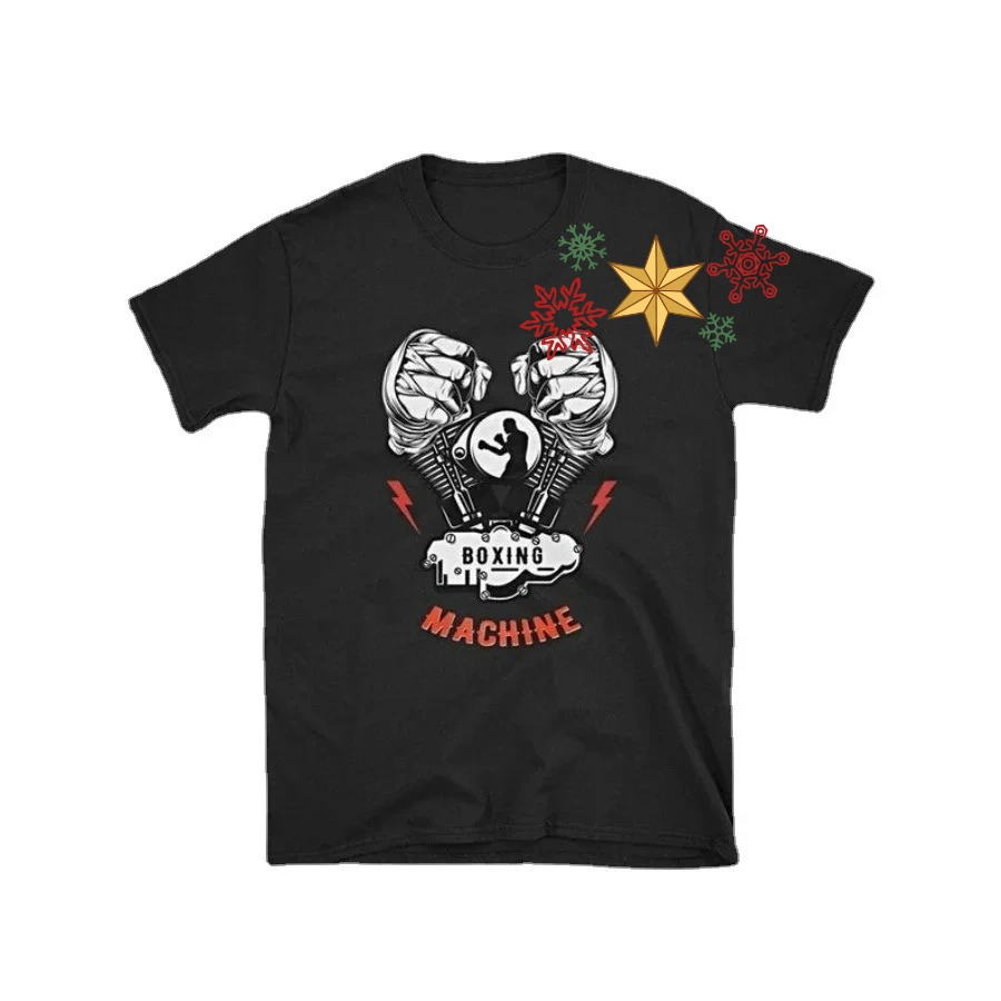 Boxing Machine Wild Boxer Engine Garage Racing T-Shirt 100% Cotton O-Neck Summer Short Sleeve Casual Mens T-shirt Size S-3XL