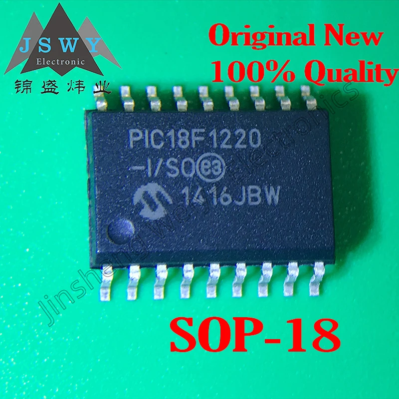 

5PCS PIC18F1220-I SO PIC18F1220-I/SO PIC18F1220-I PIC18F1220 SOP18 SMD MCU processing chip 100% brand new genuine electronic