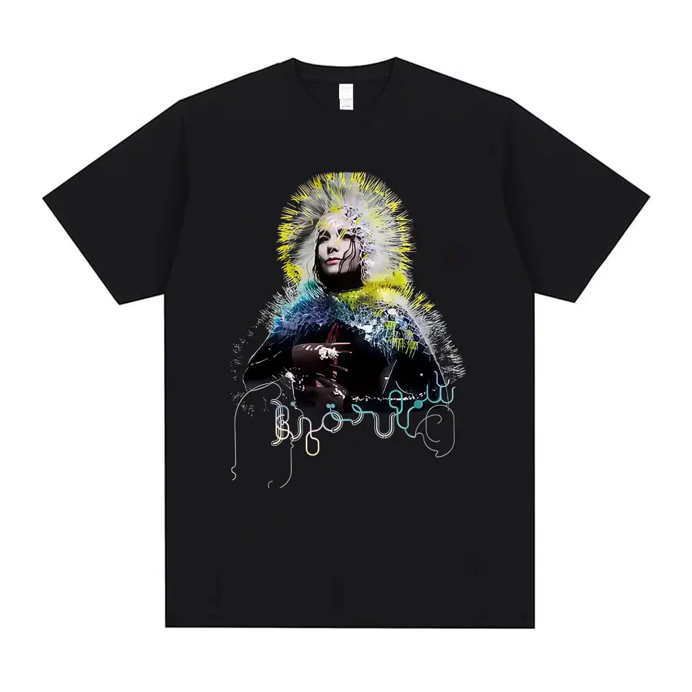 

Bjork Vulnicura Graphic T-shirt Men Women Hip Hop Fashion Pop Music T Shirt Male Casual Cotton Oversized Short Sleeve T-shirts