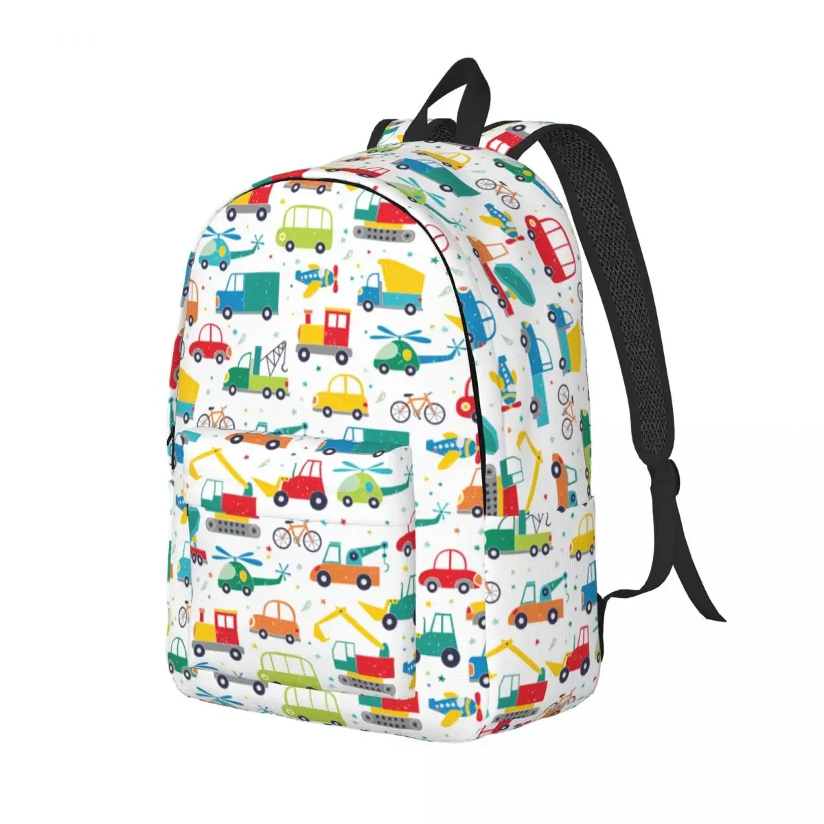 Cartoon Planes Toy Backpack for Boy Girl Kids Student School Bookbag Traffic Car Daypack Kindergarten Primary Bag with Pocket