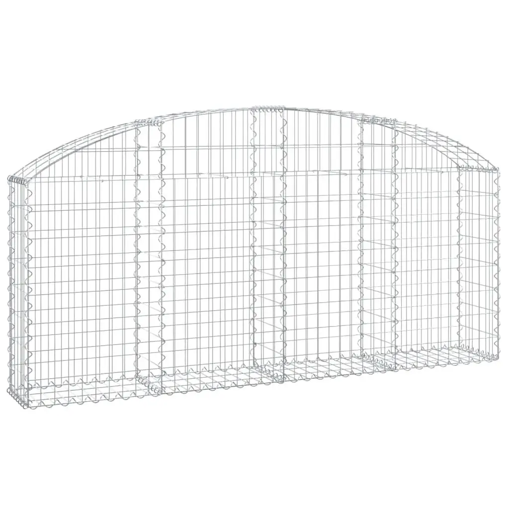 Galvanized Iron Arched Gabion Basket 78.7x11.8x31.5/39.4 for Landscaping & Garden Design