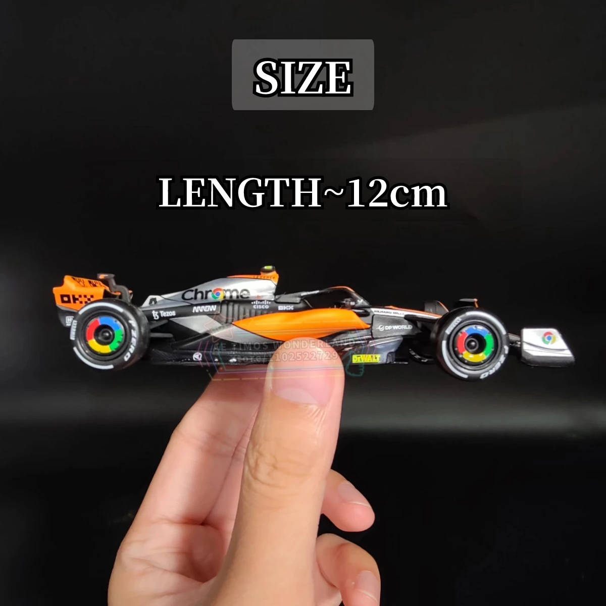 Bburago 1:43 F1 2023 Mclaren MCL60 Replica Car Model Norris Piastri Signature Showcase Formula 1 Miniature Art Figure Gift Toy