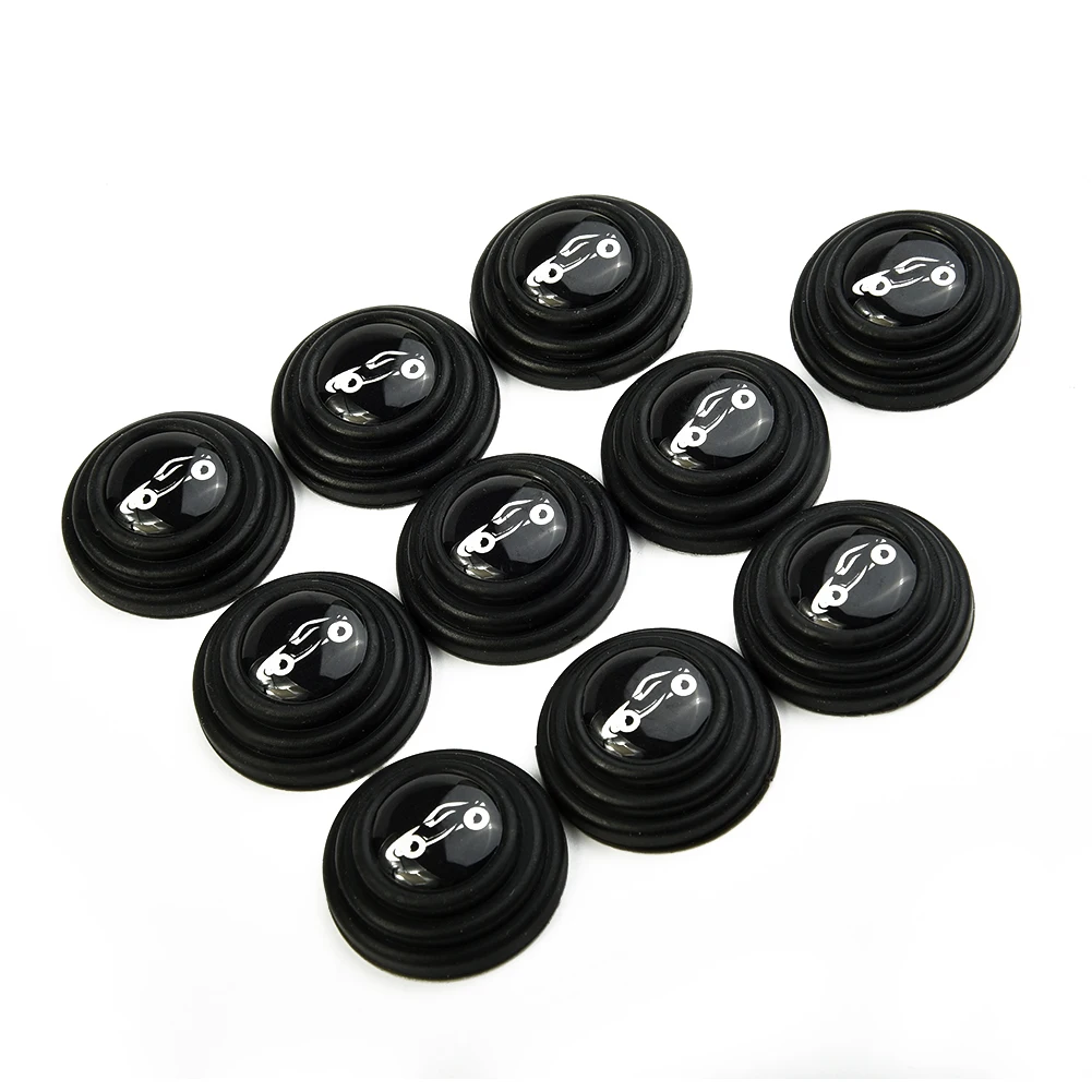 High Quality Gasket Anti-collision Pad Anti-collision Gasket Car Car Hood Car Trunk 10PCS Pad Sound Insulation Black