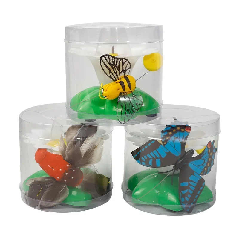 1PC Electric Butterfly Cat Toy - Automatic Rotating Flying Hummingbird, Funny Intelligence Training Pet Toys (Random Color)