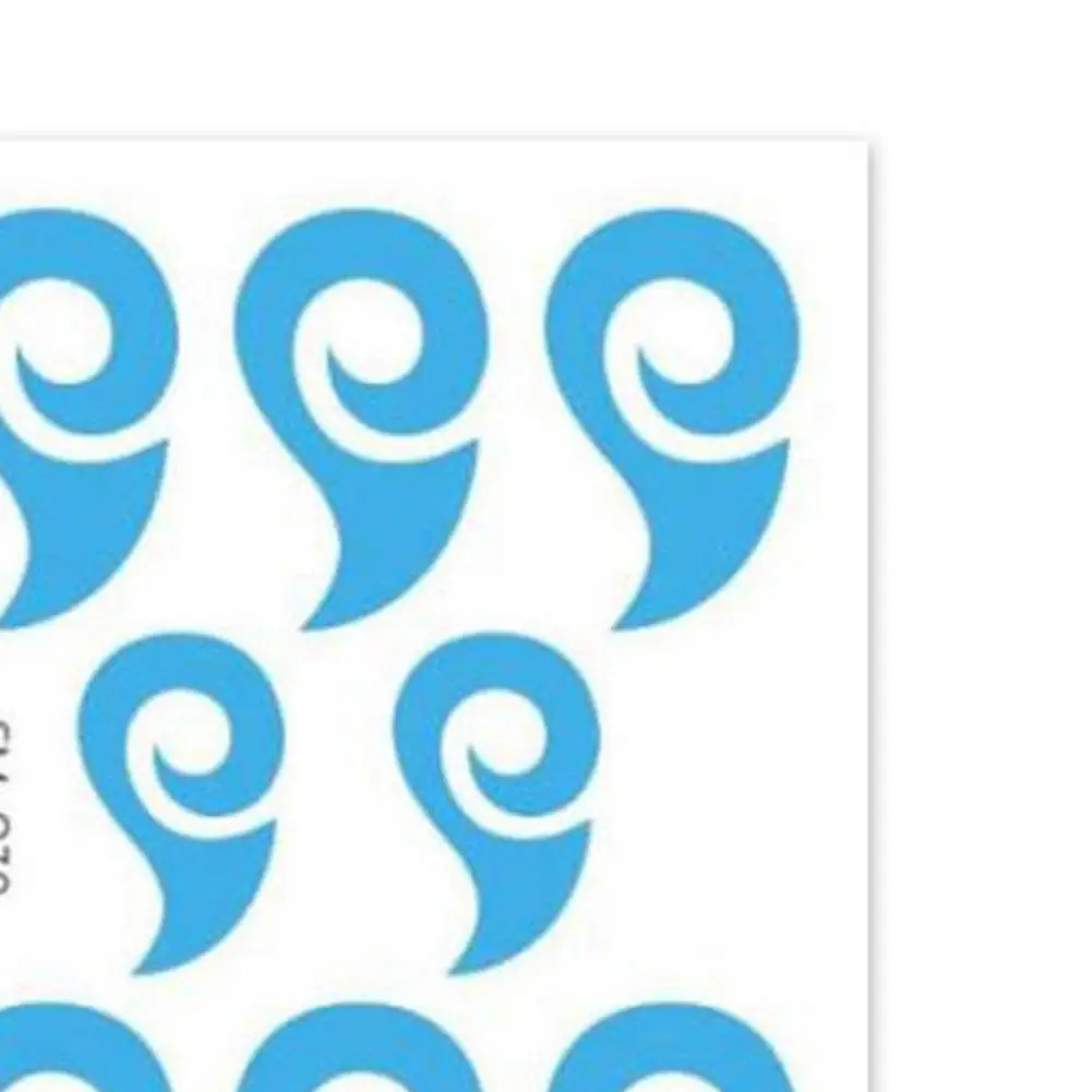 Flame Wave Pattern Stickers Forehead Decal Stickers for Kids Waterproof Face Tattoos with Flame Wave Designs Washable Cosplay