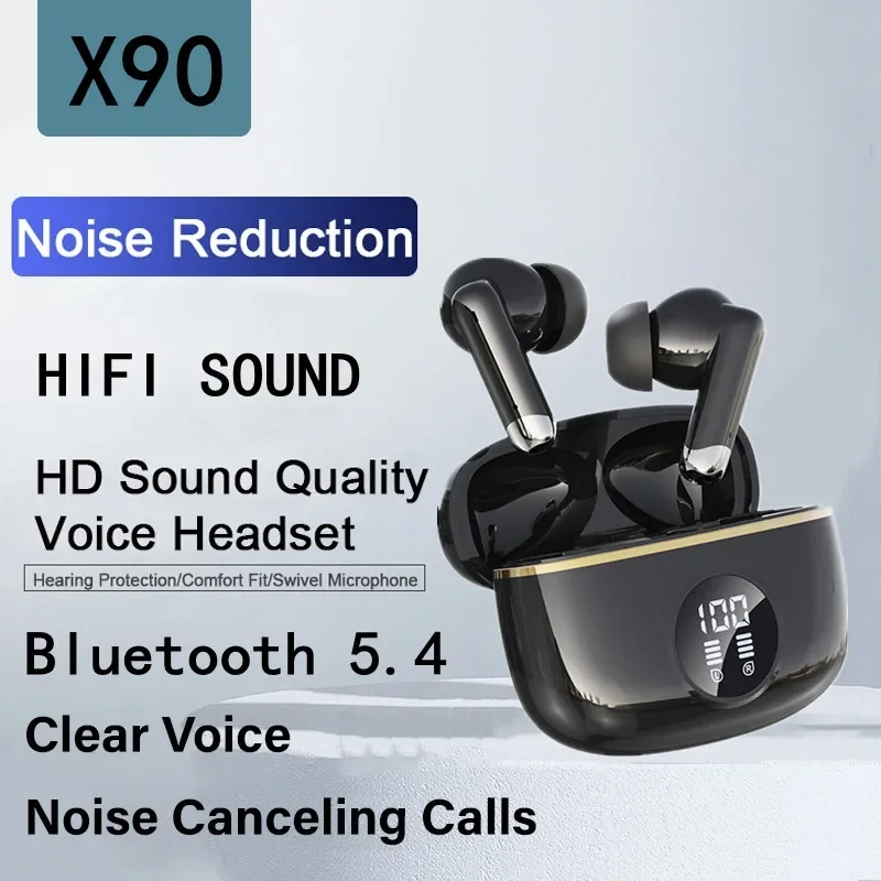 New Original X90 Bone Conduction Wireless Bluetooth 5.3 Headphones Sports Earphones HiFi Sound Quality Waterproof TWS Headset