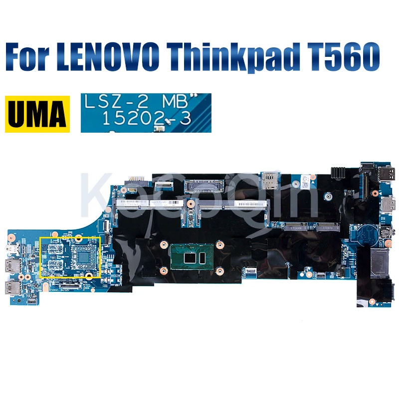 Imagem -03 - Placa-mãe Portátil para Lenovo Thinkpad T560 152023 Mainboard Notebook I56300u I7-6600u 940mx 2g Completo Testado