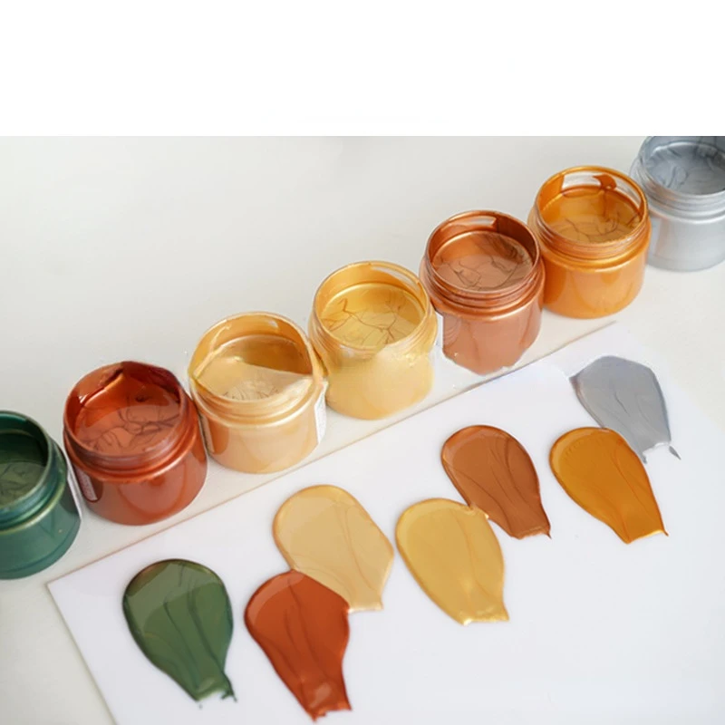 New Product 100ml Aromatherapy Candle Metal Acrylic Paint for Retro Style Plaster