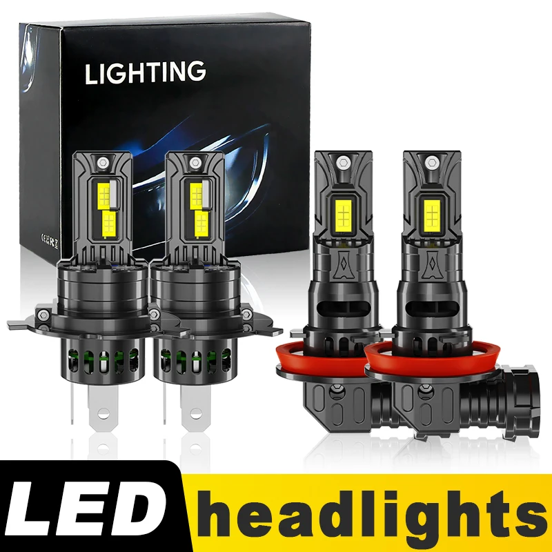 

2PCS CANbus H4 H11 LED Headlight Bulb 12V High Low Foglight With Fan For Toyota Yaris 4Dr Sedan 2007-2019 2009 2011 2013 2015
