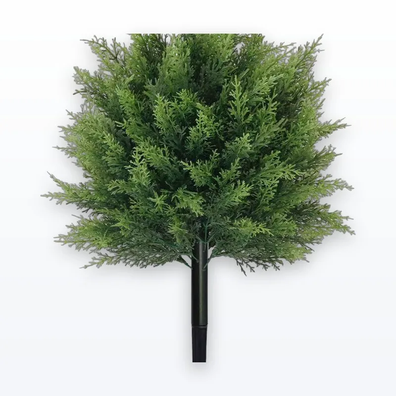 Artificial Cedar Topiary Trees, 6 ft Uv Resistant Faux Boxwood Plants, Front Porch Decorations Outdoor, Realistic Evergreen Cypress